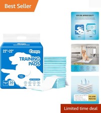 30 Count Dog Training Pads  Super Absorbent, All-Life Stages Use