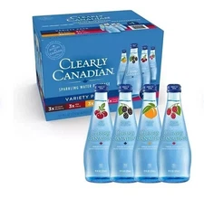 Clearly Canadian Variety Pack Sparkling Water, 11 fl.oz (12 Pack)..