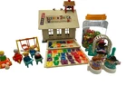 Vintage Fisher Price 1971 Schoolhouse  Old and New Pieces