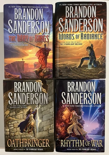 Brandon Sanderson Hardcover Fantasy Book Lot Stormlight Kings Radiance Oathbring