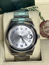 ROLEX ♛ 116300 Datejust II 41 Lavender Arabic Dial B&M W/ Extra New OEM Crystal 3