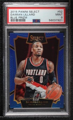 2015-16 Panini Select Concourse Blue Prizm 227/249 Damian Lillard #52 1d77