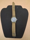 Vintage Timex MacGyver Camper Military Field Watch Men Green Manual Wind
