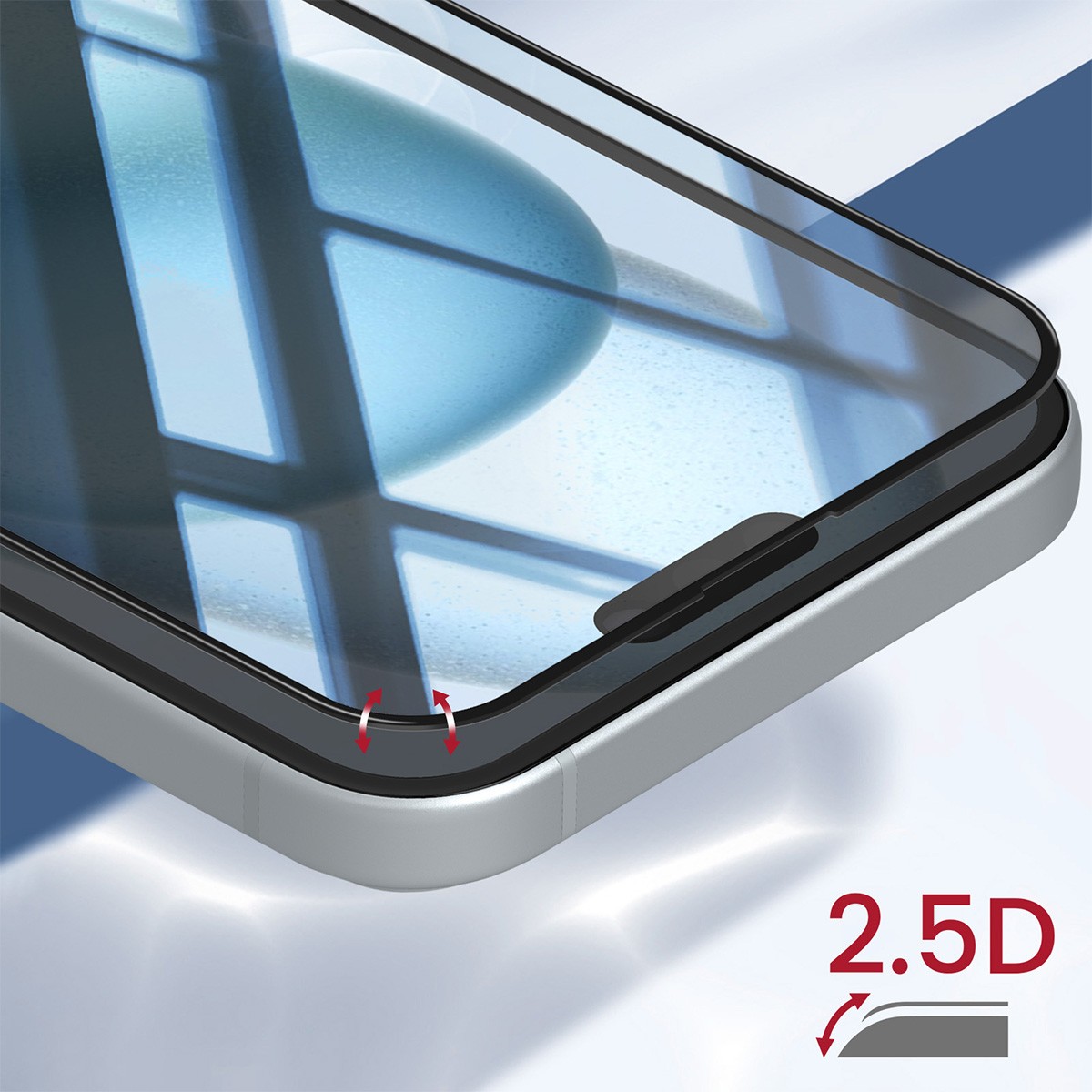 Protection écran iPhone 15 Plus Force Glass 2.5D incassable anti-rayures - 4
