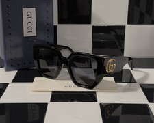 Gucci GG0956S 003 Black Oversized Square Sunglasses Ships Today