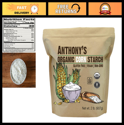Organic Corn Starch - Gluten-Free, Vegan, Non-GMO, Baking & Cooking Ingredient
