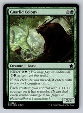 Magic: The Gathering Gnarlid Colony 224 Foil Common Foundations NM