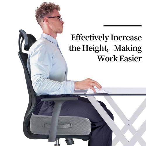 Extra Thick Chair Cushions,Office Chair Booster Seat Cushion to Raise Seat He... - Picture 2 of 7