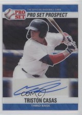 2021 Leaf Pro Set Metal 1990 Base Blue Wave 19/30 Triston Casas Auto uk2