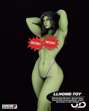 Statua She-Hulk Hot NSFW alta 30 cm stampa 3D modello non verniciato kit garage