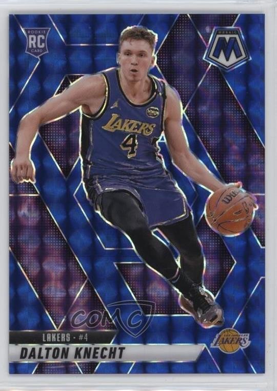 2024-25 Panini Mosaic Rookies Blue Mosaic Prizm 52/199 Dalton Knecht #238 rf2