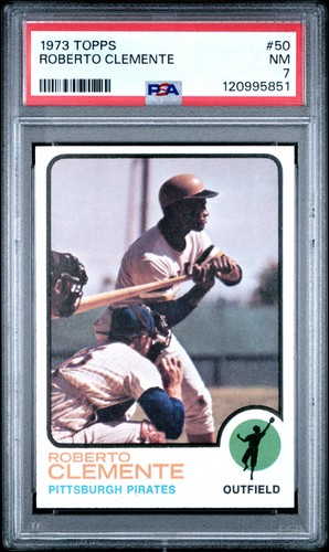 1973 Topps Roberto Clemente PSA 7 NM - Nice Centering! #50 Baseball Card Bob