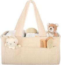 Baby Diaper Caddy Organizer   Nursery Storage Basket for Newborn Essentials, C