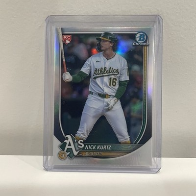Nick Kurtz 2025 Bowman Chrome RED Rookie Refractor RC Oakland Athletics C96
