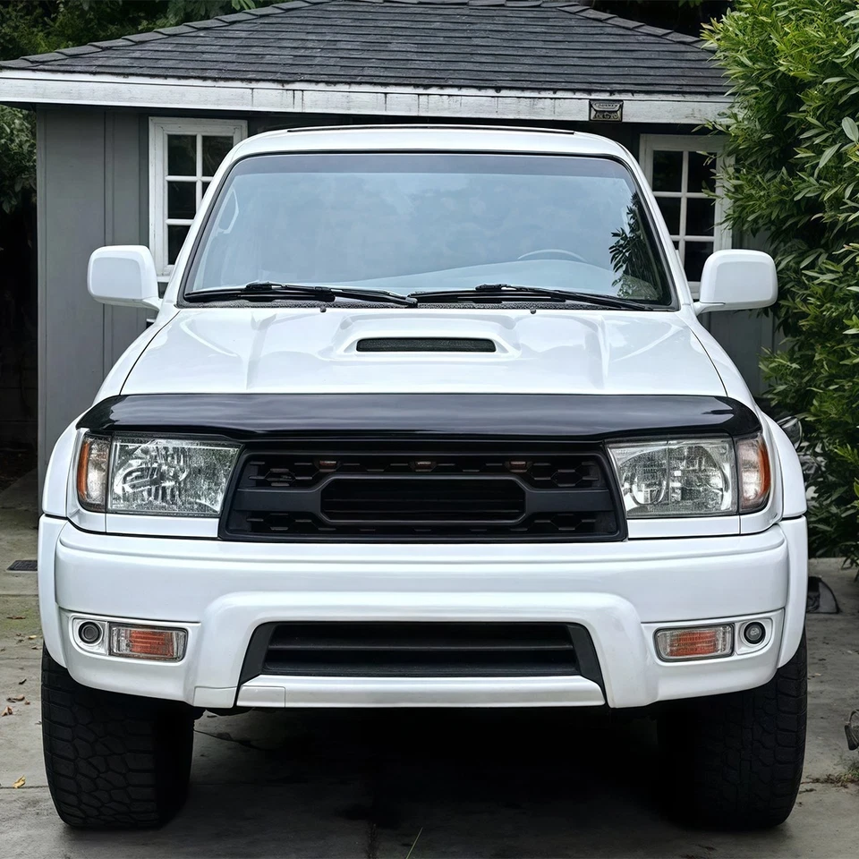 Parrilla delantera negra para Toyota 4Runner 1996-2002 parrilla de parachoques superior con luz Foto 4 de 4