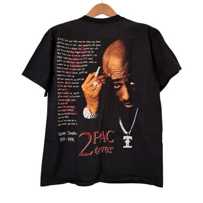 Tupac Shakur Rapper Hip Hop 2Pac Vintage 90s Band XL Single Stitch