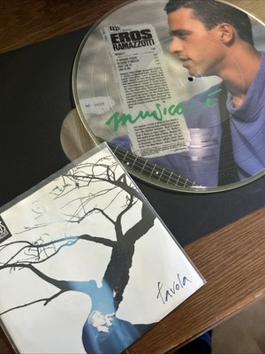 EROS RAMAZZOTTI - MUSICA È - LP PICTURE DISC EDIZ.LIM. Nr.30029 ,45umdrehungen Märchen Selten