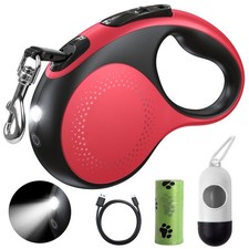 Retractable Dog Leash with Led Light, Douexio 16ft Heavy Duty Dog Leash