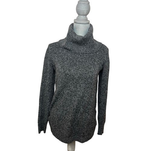 Suéter Tahari Para Mujer Gris Oscuro Cuello Alto Manga Larga Cómodo Talla XS - Imagen 2 de 8
