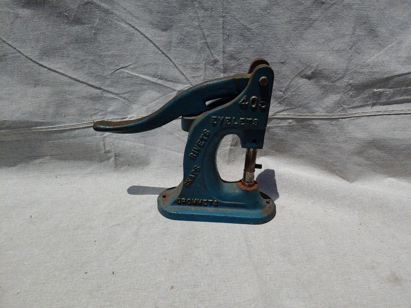 Stimpson 405 Bench Grommet Press Eyelets, Washers, Snap Sets Signs, Banners KB
