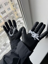 Corteiz Leather Gloves Black Drill Gorpcore Drip