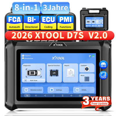 2026 XTOOL D7S 2.0 KFZ OBD2 Diagnosegerät Bidirectional Scanner All System ECU