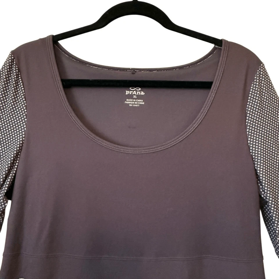 Vestido Prana Holly Negro y Azul Hielo Manga Larga Talla XL Informal Foto 2 de 4