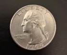 1964 D Circulated Silver Washington Quarter
