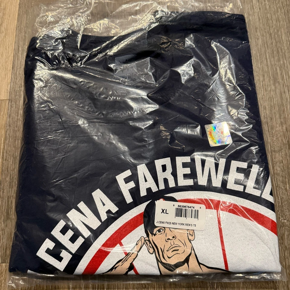 Camisa WWE Auténtica John Cena New York Yankees Madison Square Garden Final Raw Foto 2 de 4