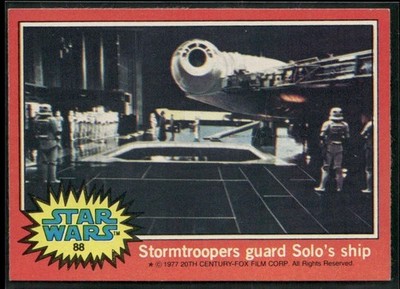   1977 Topps Star Wars Series 2 Han Solo Stromtroopers guard Solo s ship #88 NM