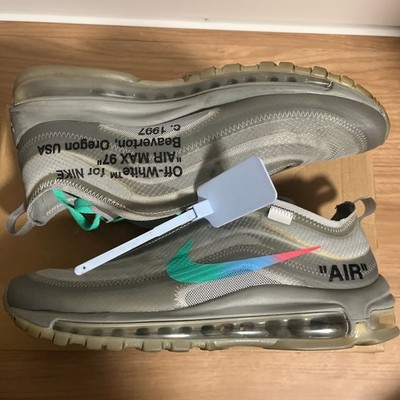 Off-White Nike Air Max 97 Menta AJ4585-101 OG Wolf Gray US7.5 w/damaged box