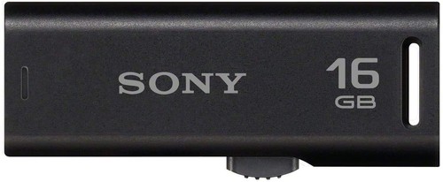Sony USM16GR 16GB Microvault USB Flash Drive with Retractable Connector, Black 1 - 第 1/2 張圖片