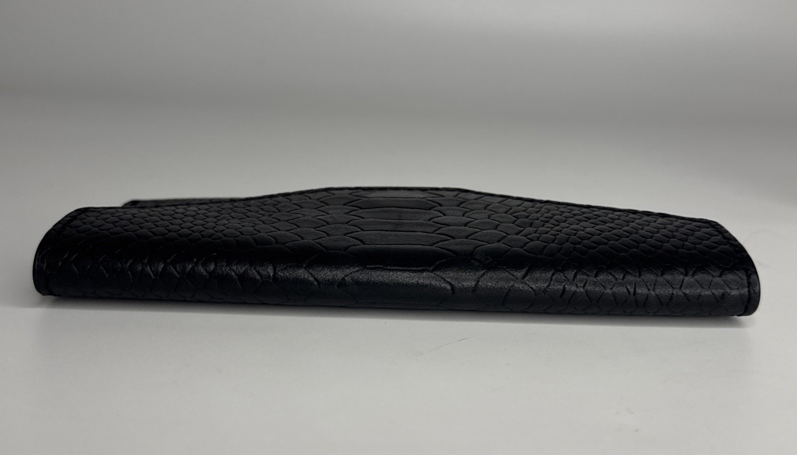 BLACKWOOD Black Leather Python Wallet - image 5