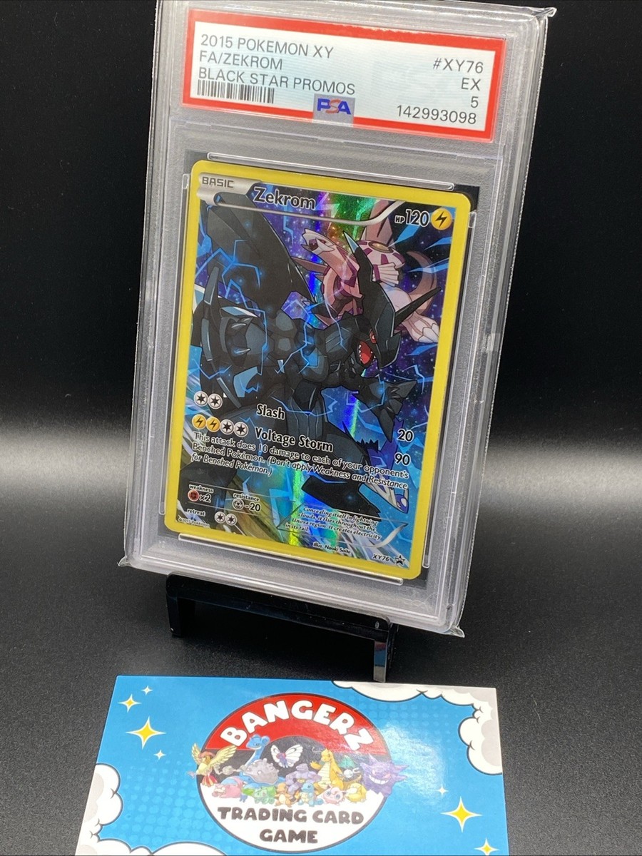 POKEMON 2015 XY Black Star Promos Full Art ZEKROM #XY76 PSA 5 RARE