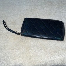 VTG Black clutch, wristlet, wallet.