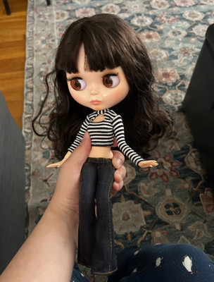 12'' Nude Blythe Factory Doll 1/6 BJD Brown Hair Jointed Body Natural Skin Neo
