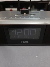 iHome iDL100 Lightning Dock Triple Charging FM Clock Radio with USB Charge/Play