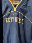 Vintage Nike UK Kentucky Wildcats V Neck Pullover Windbreaker Jacket Large Blue — photo 3