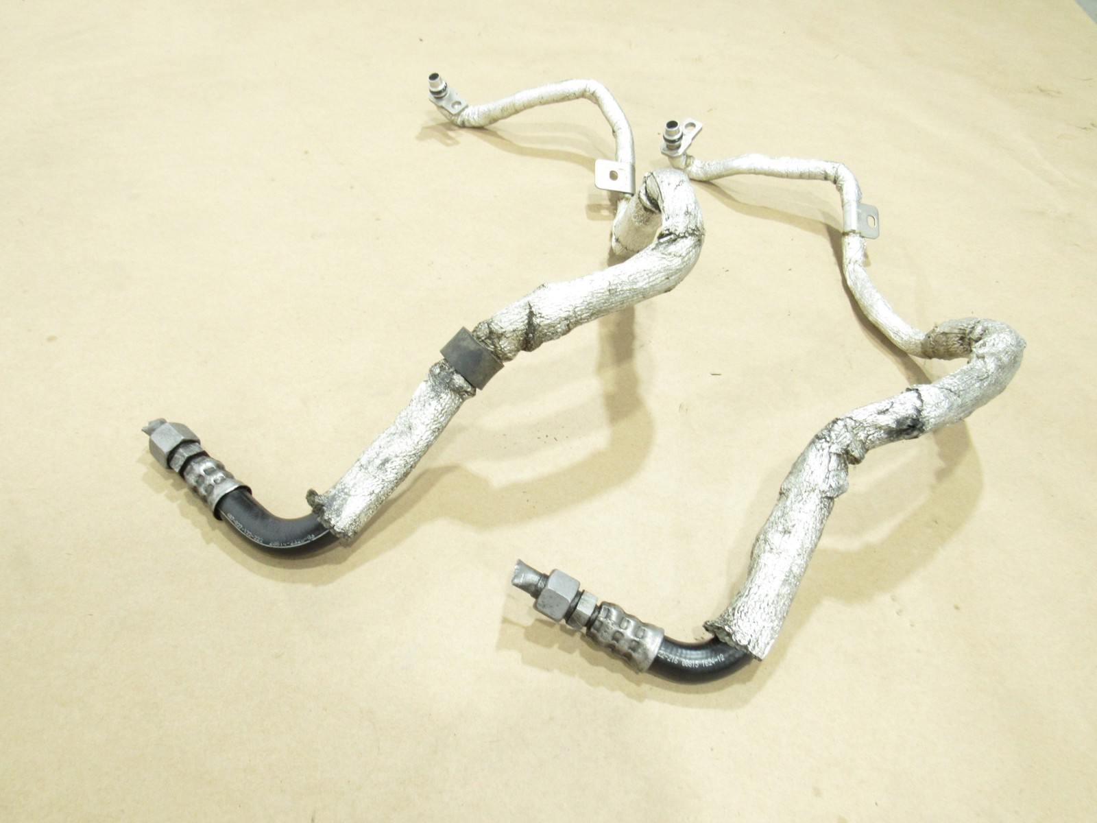 14-17 Audi R8 V10 2015 Oil Fluid Hose Pipe Line Tube Set 2 PCS ;:O