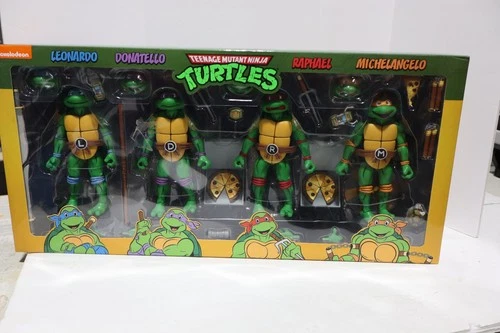 NECA Teenage Mutant Ninja Turtles Haulathon Action Figure 4 Pack Complete