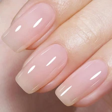 Milky Pink Gel Nail Polish Sheer Neutral Nude Gel Polish Light Natural Color Tra