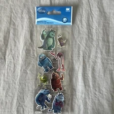 Disney EK Success Jolees Stickers Slim ~ Monsters Inc. Mix