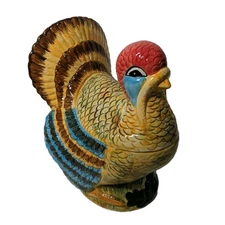 10¾" X 9" Turkey Shaped Cookie Jar By Thanksgiving Churchill Myott Factory 