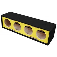Deejay LED D12H4VYYELLOSIDE For 12-in Four Horn Side Speaker Enclosure Yellow