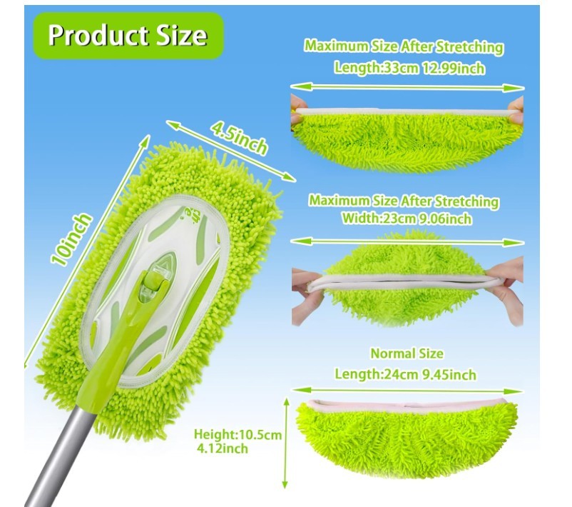 (Free Duty Tax) Reusable Dry Sweeping Cloths Microfiber Wet Mop Pads Compati