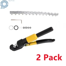 2 Pack 6 Mt Hydraulic Crimper Crimping Tool Wire Battery Cable Lug Terminal