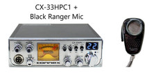 Connex CX-33HPC1 AM/FM 10 Meter Radio  Black SRA198NC Noise Canceling Mic