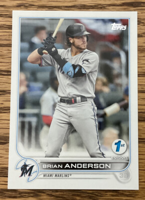 2022 Topps Series 1 First 1st Edition Base Card Brian Anderson Marlins
