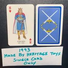 swap playing card  Kings and Queens of England   ETHELRED   Heritage Toys   1993