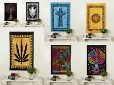 Arazzo Mandala Indiano da Parete Decorazione Bohémien Hippie Doppio Poster Nuovo